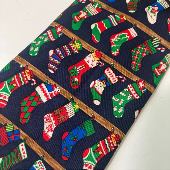 Alynn Neckwear Necktie The Stockings Were Hung With The Chimney With Care - Picture 2 of 5